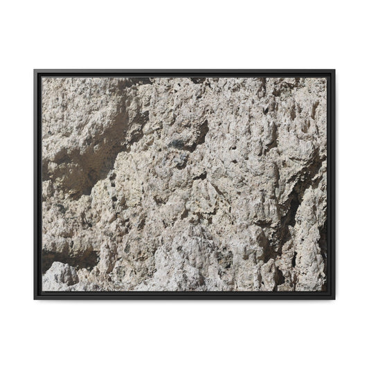 Weathered Stone Whispers - Unique Stretched Canvas Wall Art