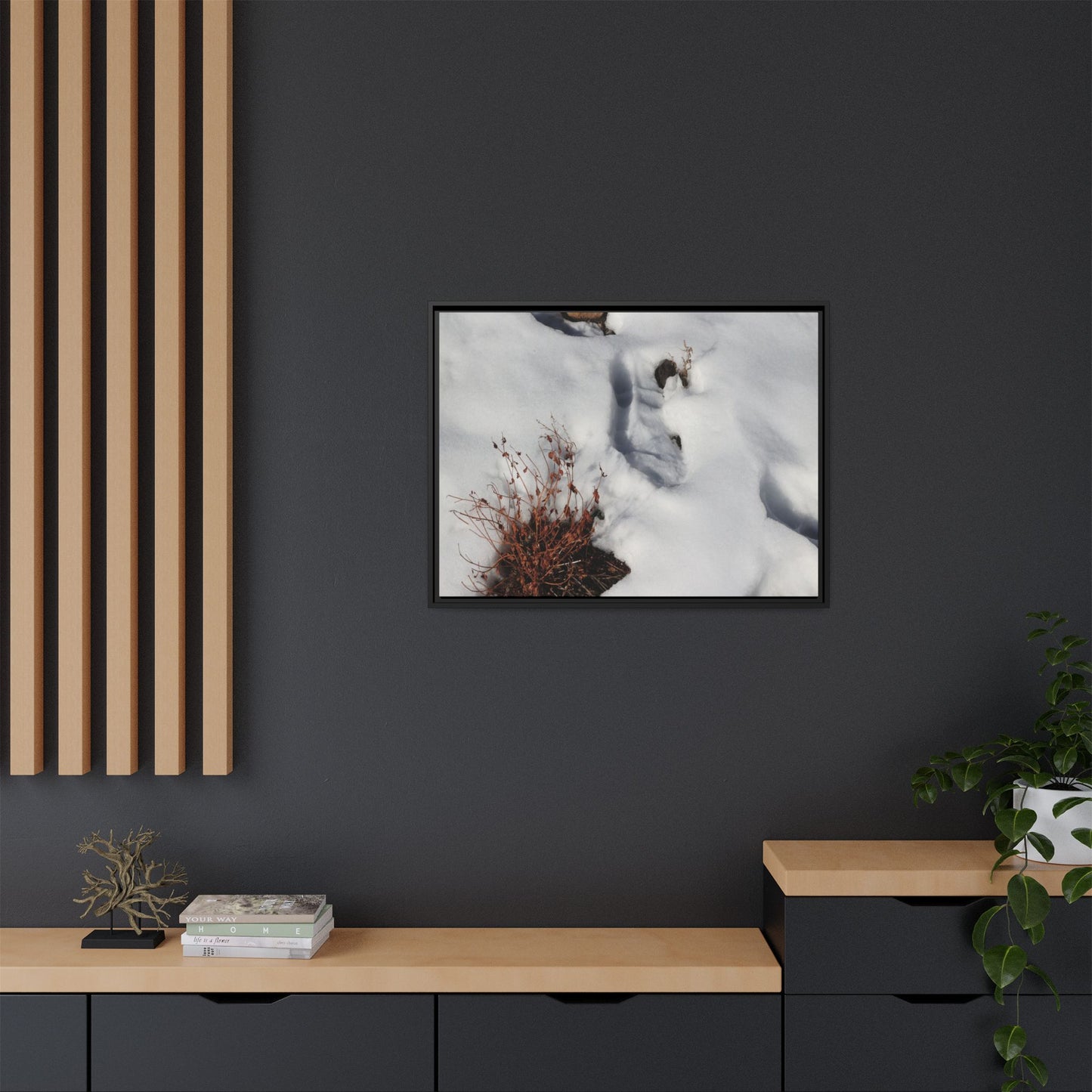 Frostbound Whispers - Unique Stretched Canvas Wall Art