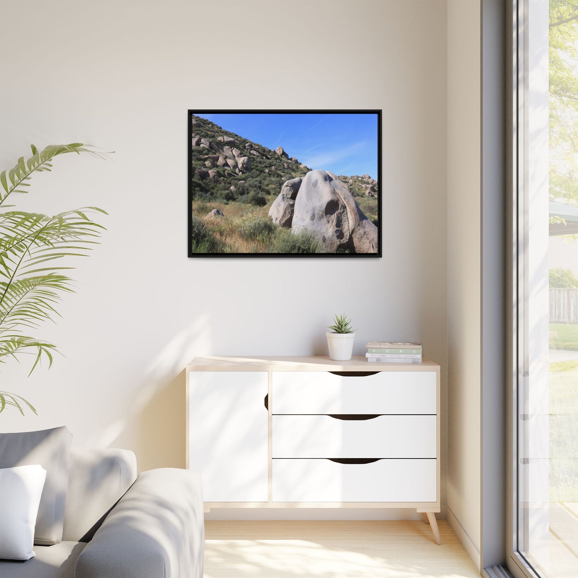 Ancient Stone Guardian - Unique Stretched Canvas Wall Art - Art By Earth