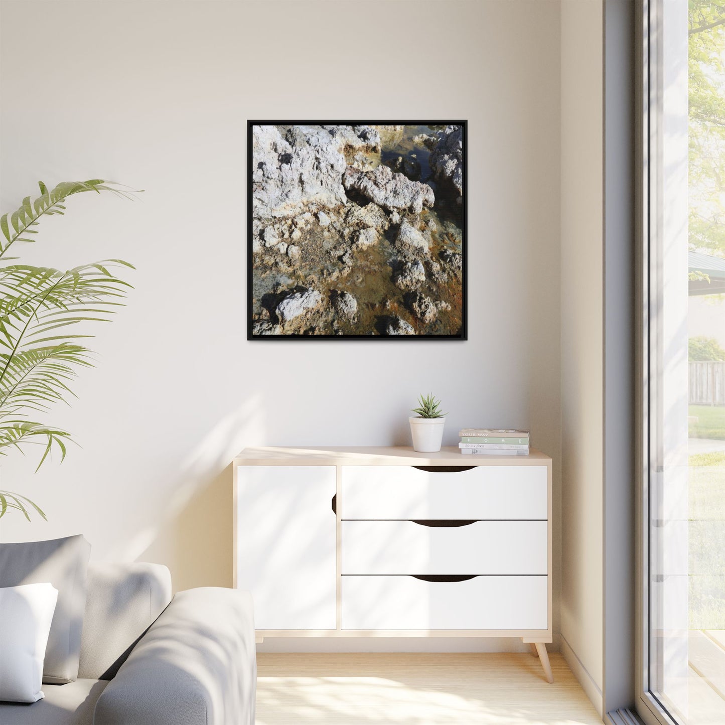 Strata of Silence - Unique Stretched Canvas Wall Art