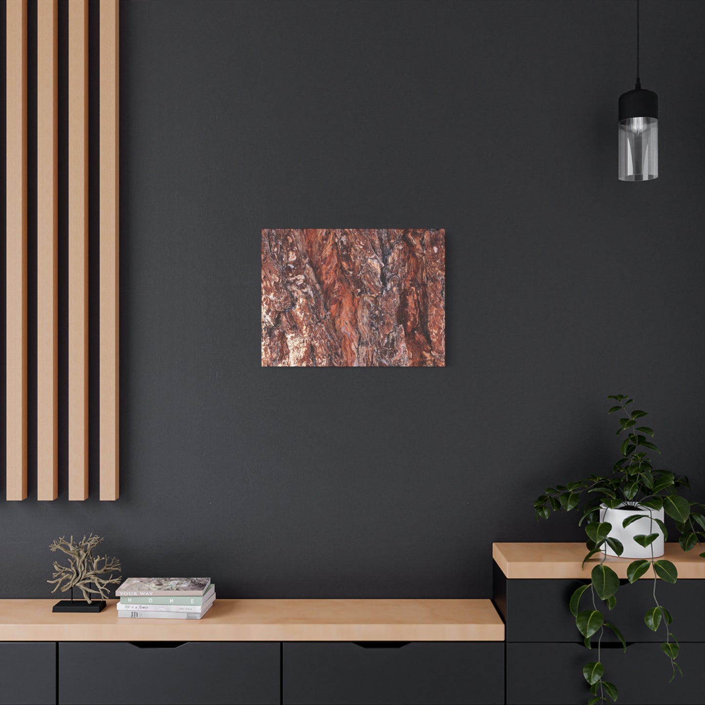 Rust and Ridges - Unique Frameless Canvas Wall Art