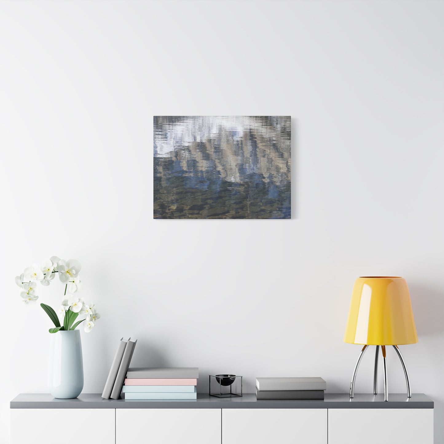 Ripples of Reflection - Unique Frameless Canvas Wall Art