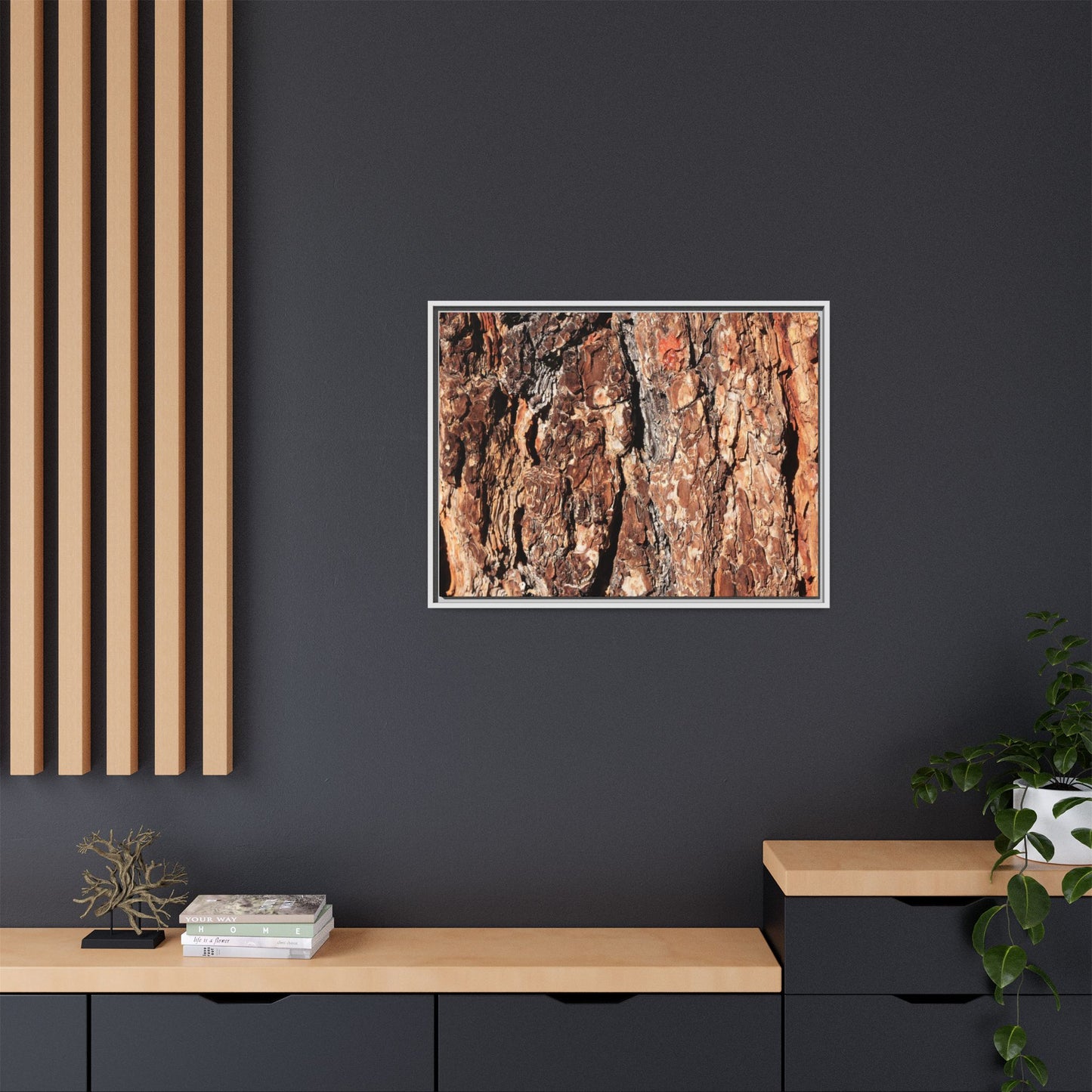 Nature's Rugged Canvas - Unique Stretched Canvas Wall Art