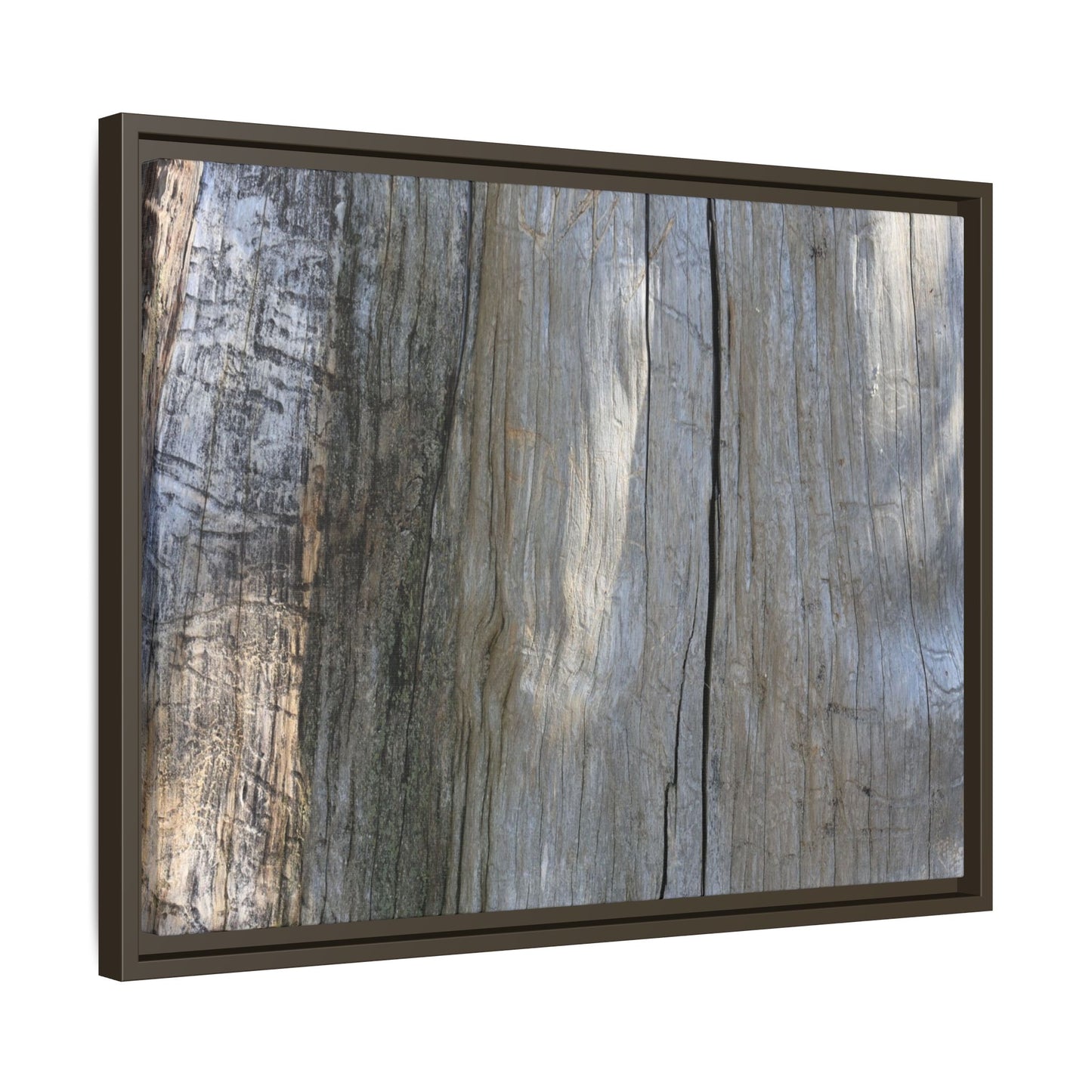 Cracked Timber Texture - Unique Stretched Canvas Wall Art