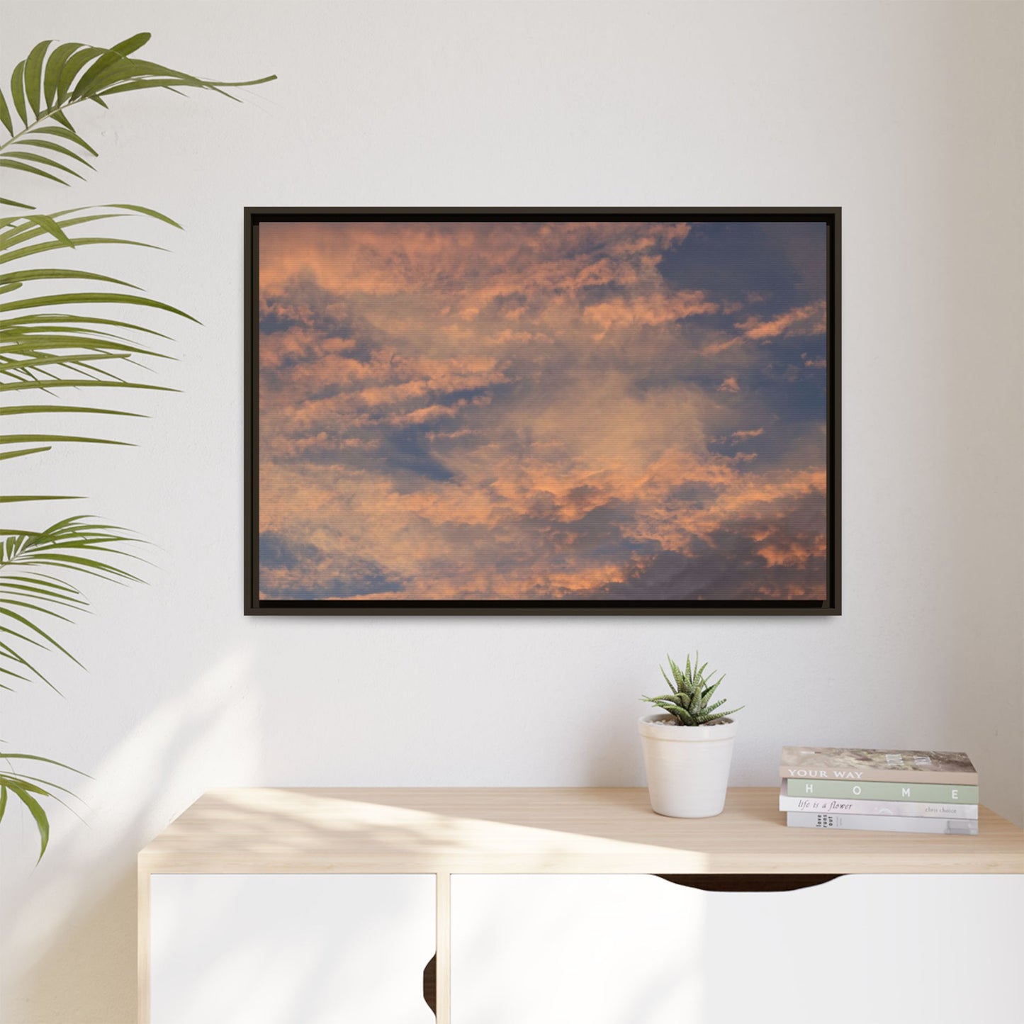 Sunset's Ethereal Canvas - Unique Stretched Canvas Wall Art - Art By Earth