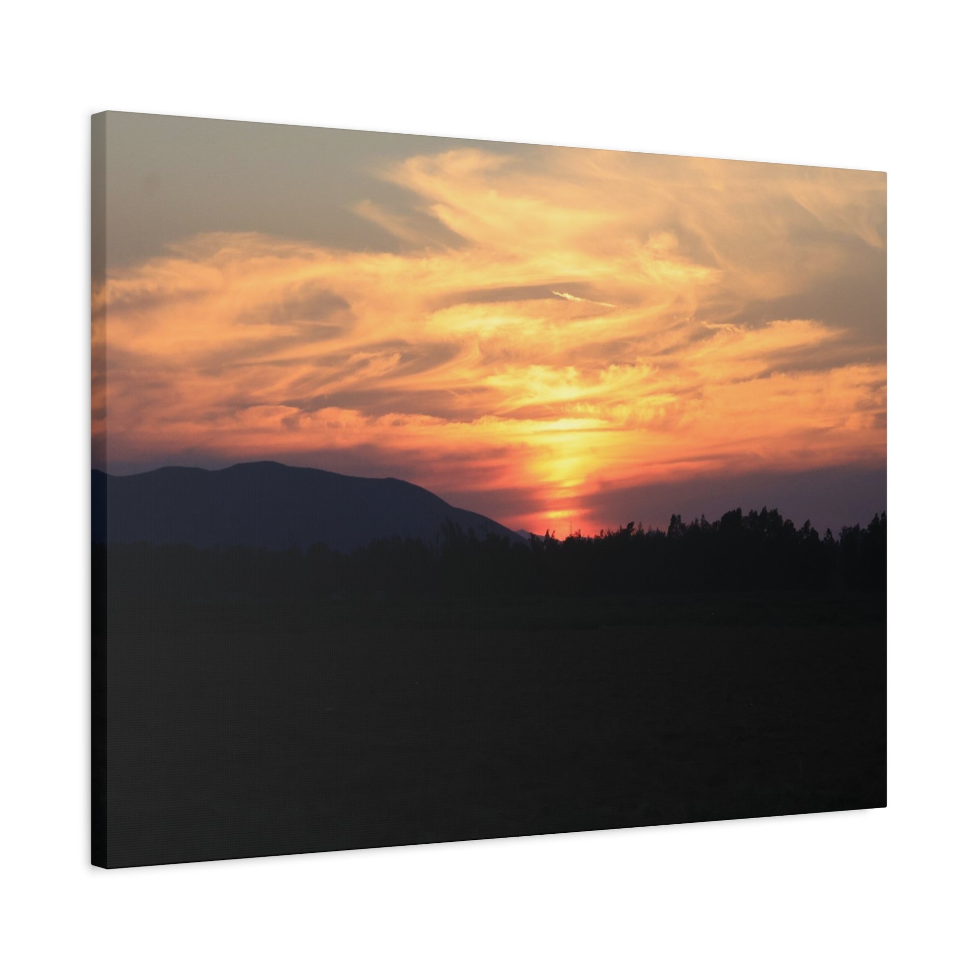 Mountain Twilight - Unique Frameless Canvas Wall Art - Art By Earth