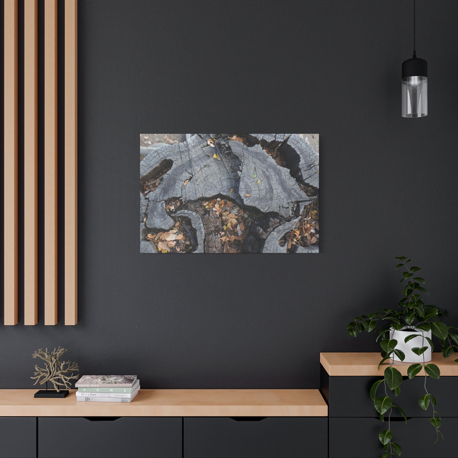 Weathered Woodland Whispers - Unique Frameless Canvas Wall Art - Art By Earth