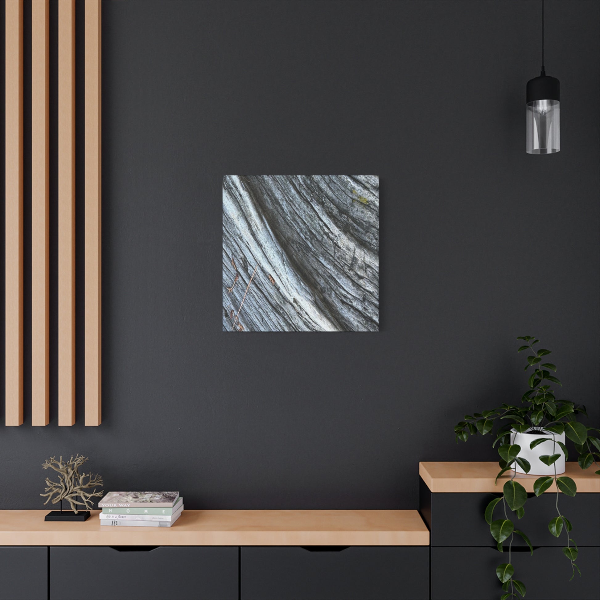 Weathered Wood Grain - Unique Frameless Canvas Wall Art - Art By Earth