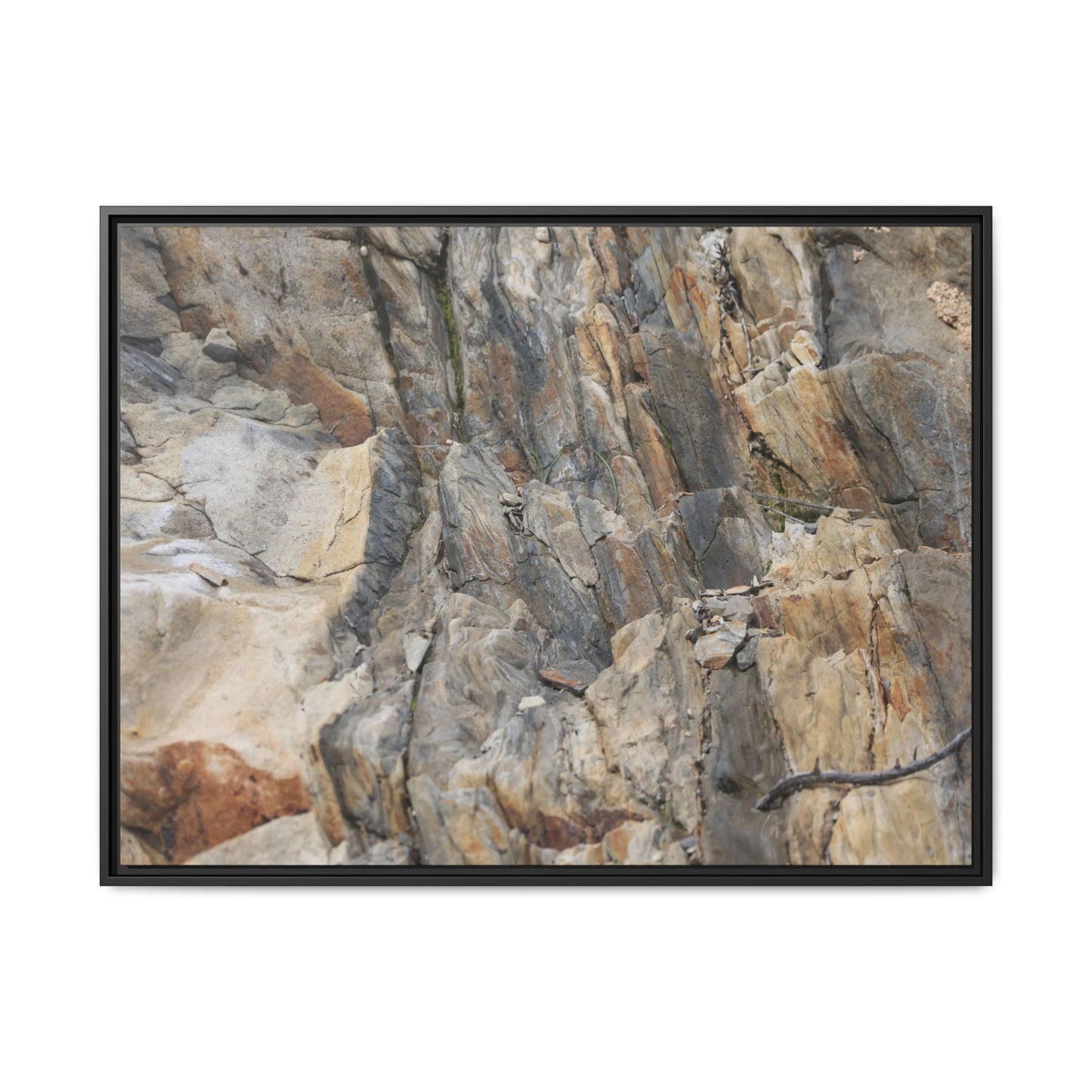 Stone's Silent Symphony - Unique Stretched Canvas Wall Art - Art By Earth