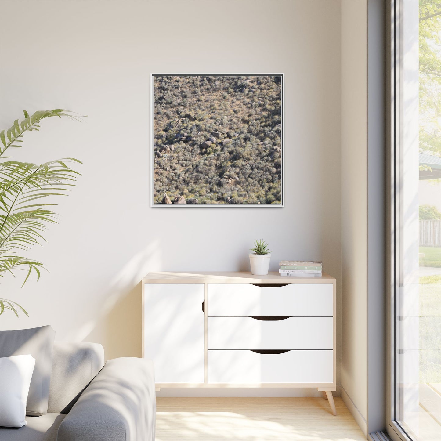 Arid Terrain Study - Unique Stretched Canvas Wall Art - Art By Earth