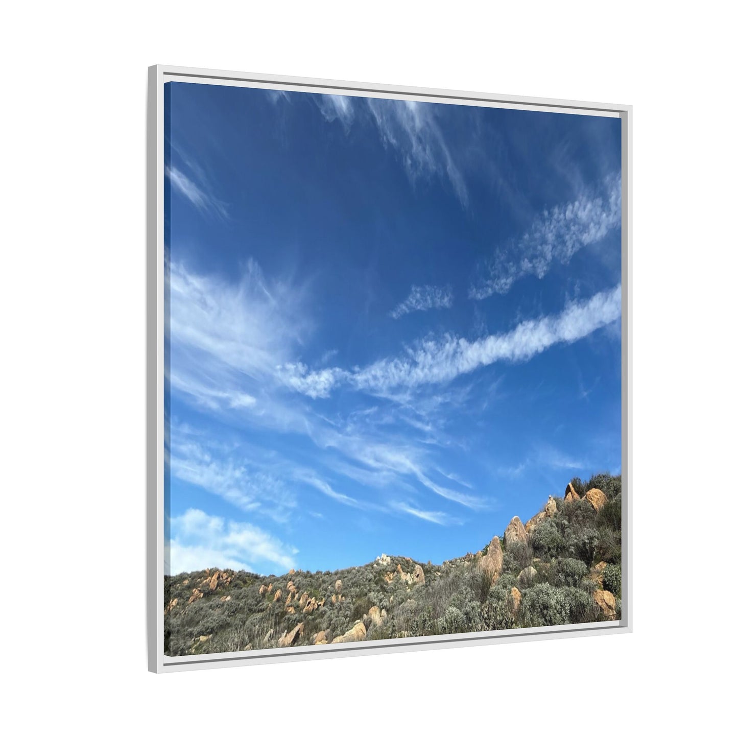 Arid Landscape with Rocky Outcrops - Unique Stretched Canvas Wall Art
