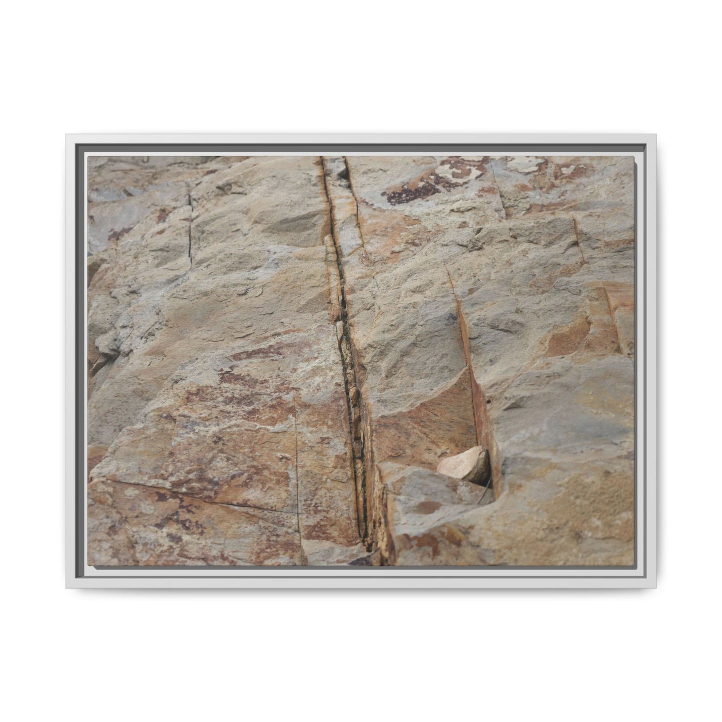 Sedimentary Symphony - Unique Stretched Canvas Wall Art - Art By Earth