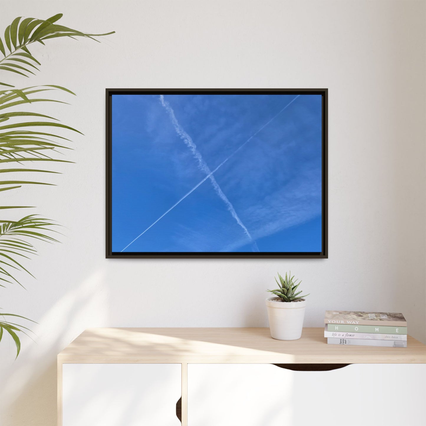 Sky Crossroads - Unique Stretched Canvas Wall Art - Art By Earth