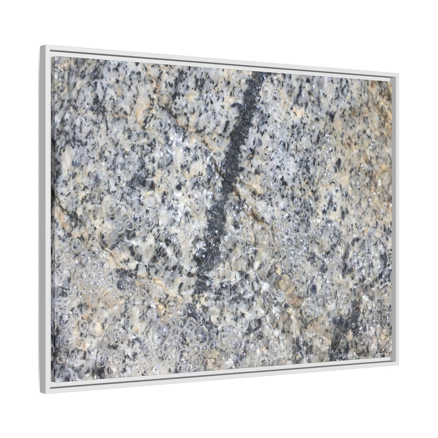 Granite Bubbles - Unique Stretched Canvas Wall Art - Art By Earth