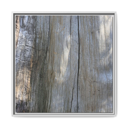 Cracked Timber Texture - Unique Stretched Canvas Wall Art