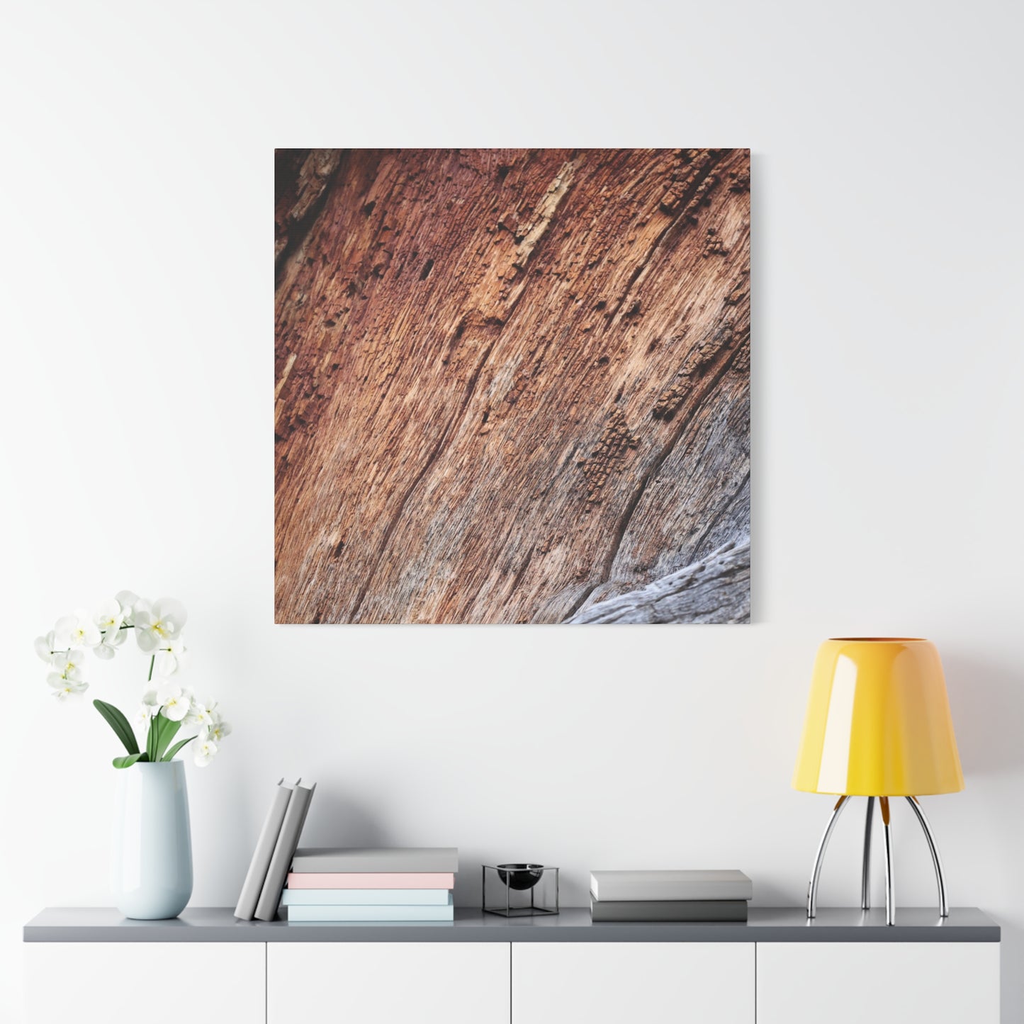Natural Wood Grain - Unique Frameless Canvas Wall Art - Art By Earth
