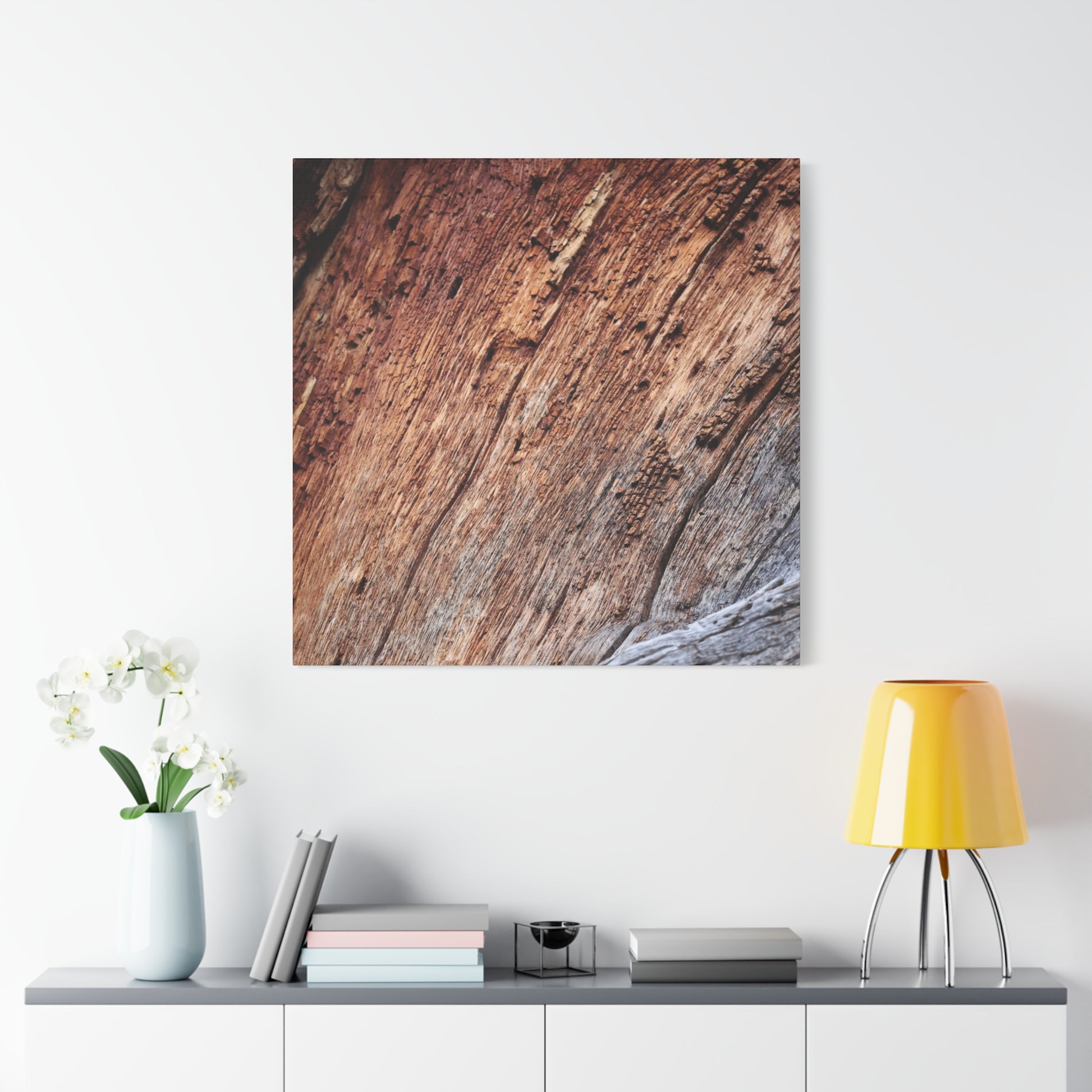 Natural Wood Grain - Unique Frameless Canvas Wall Art - Art By Earth