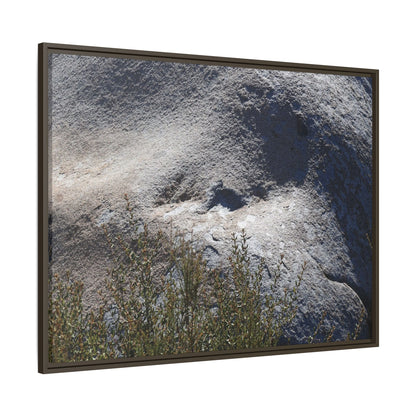 Weathered Boulder with Character - Unique Stretched Canvas Wall Art