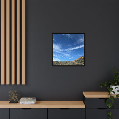 Arid Landscape with Rocky Outcrops - Unique Stretched Canvas Wall Art