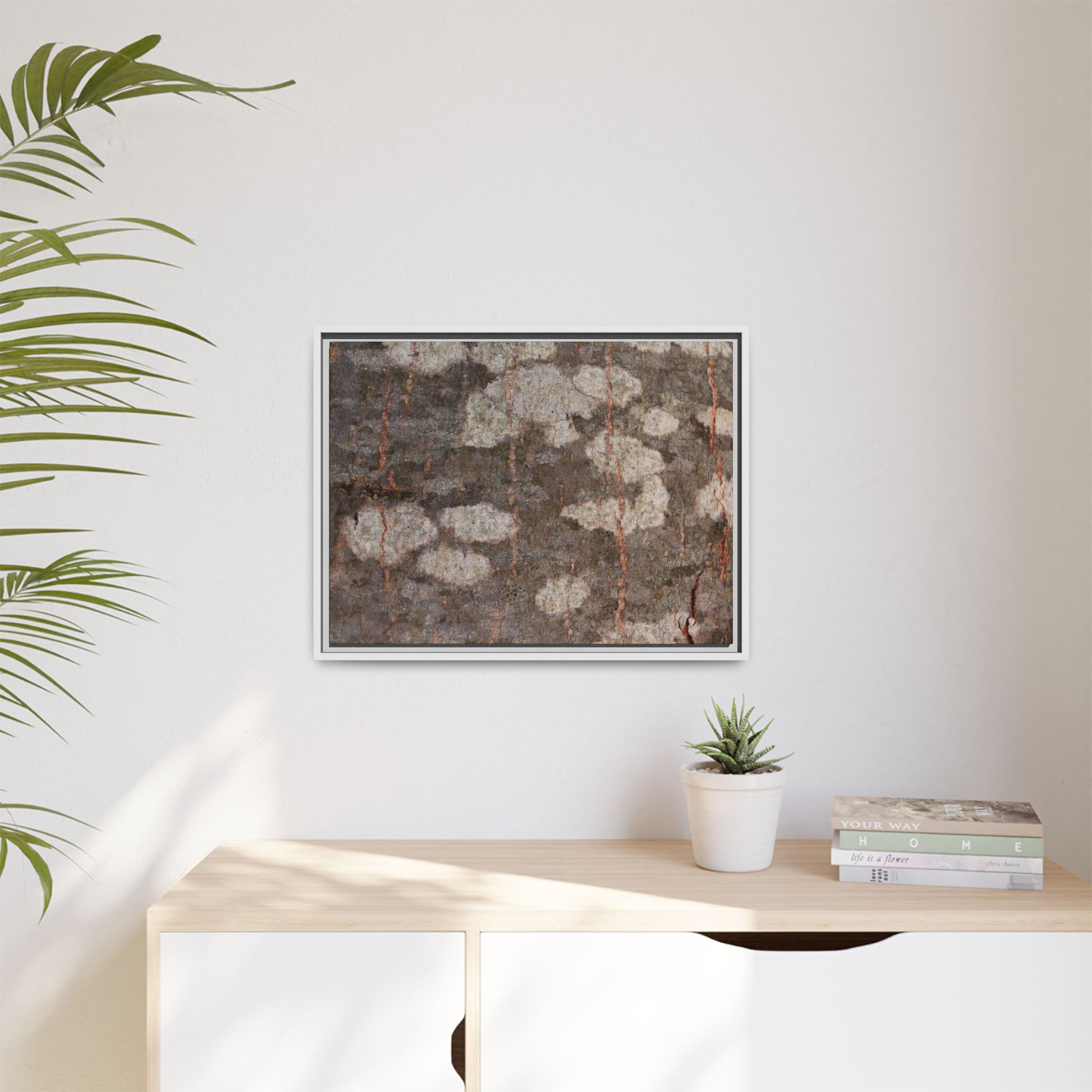 Lichen's Legacy - Unique Stretched Canvas Wall Art - Art By Earth