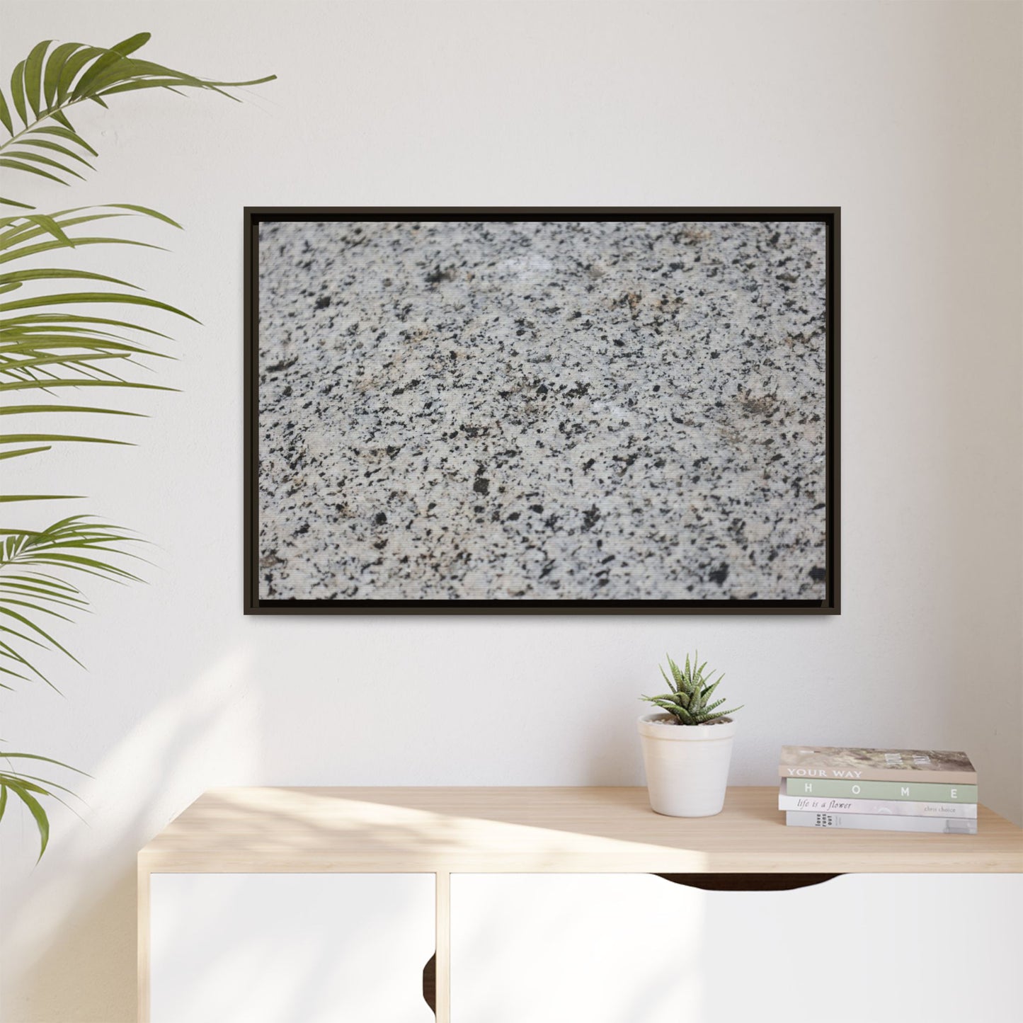 Monochrome Mosaic - Unique Stretched Canvas Wall Art - Art By Earth