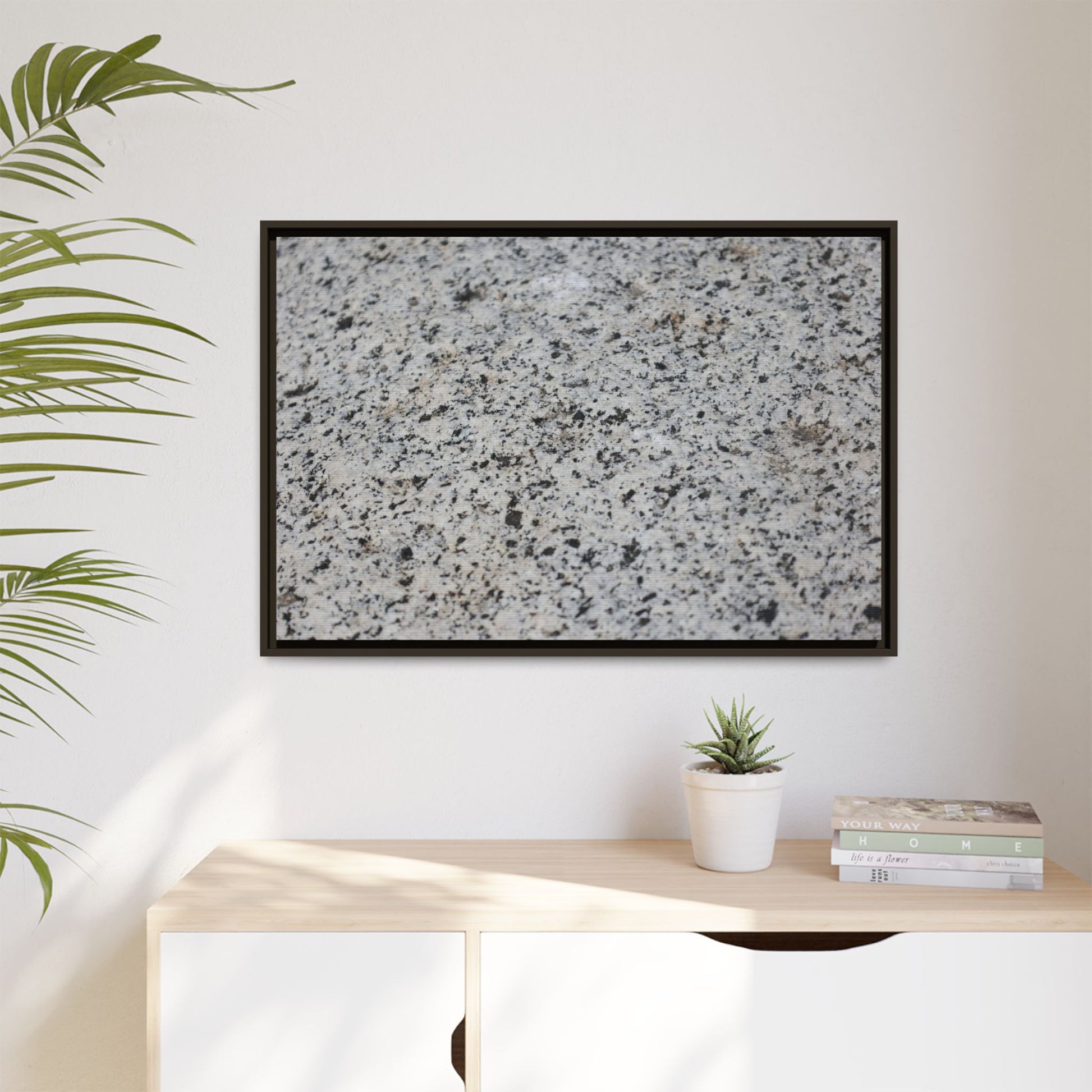 Monochrome Mosaic - Unique Stretched Canvas Wall Art - Art By Earth