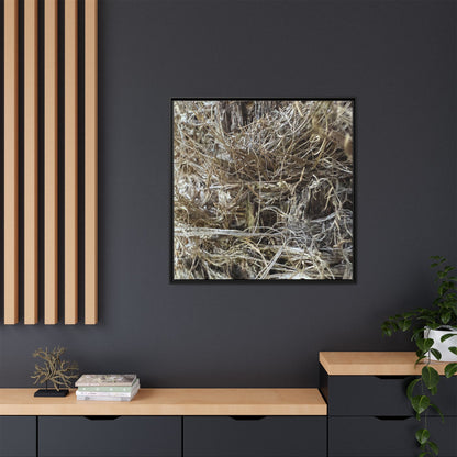 Tangled Whispers of Autumn - Unique Stretched Canvas Wall Art - Art By Earth