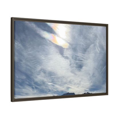 Whispers of Winter's Embrace - Unique Stretched Canvas Wall Art