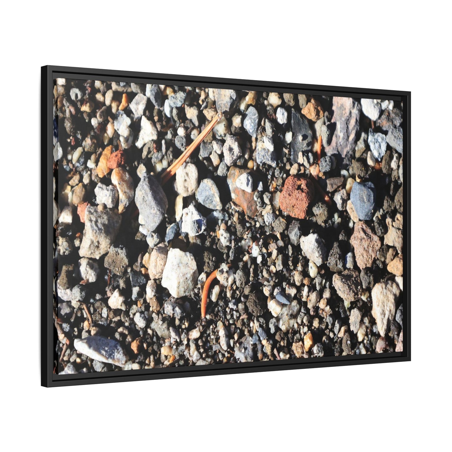 Stones and Soil - Unique Stretched Canvas Wall Art