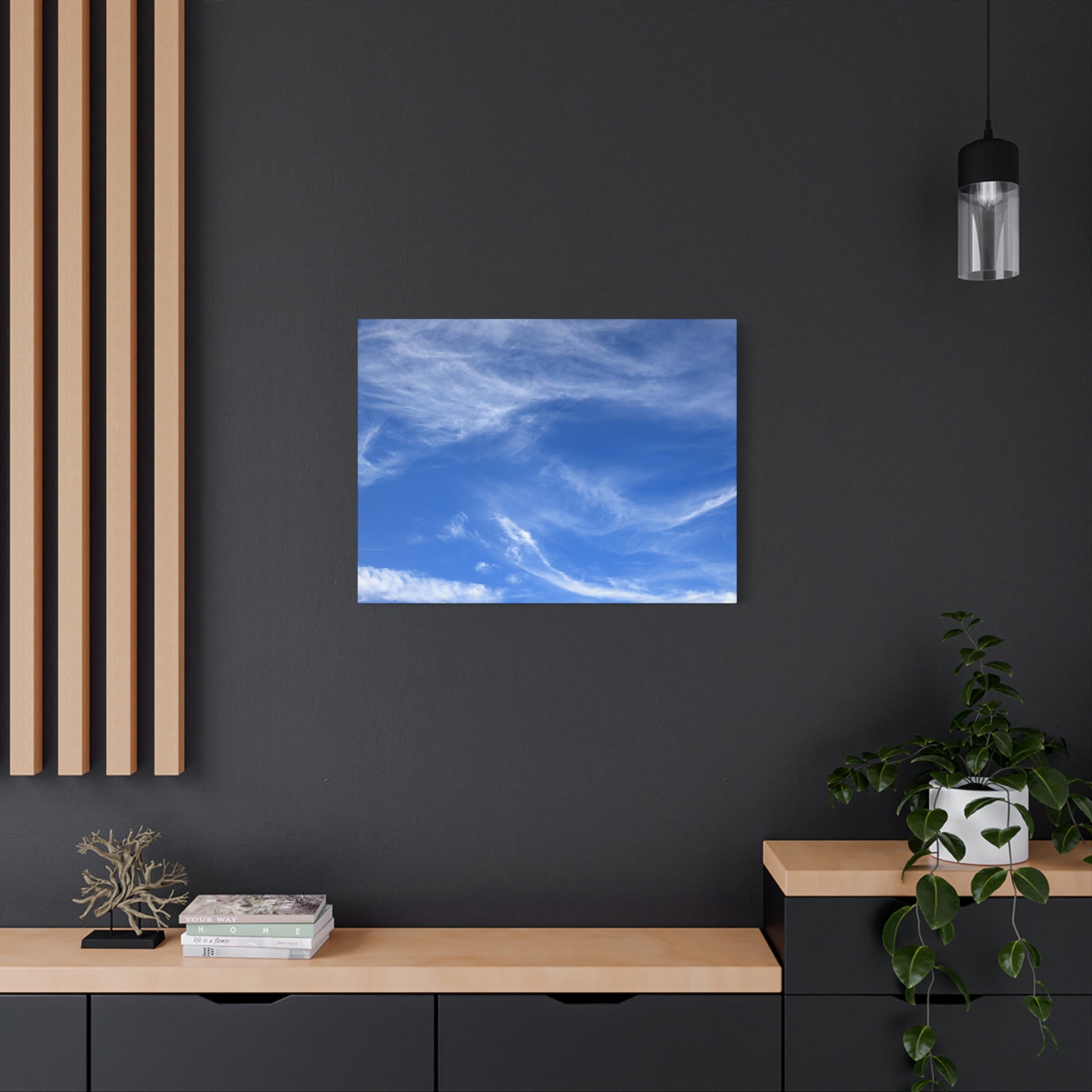 Sky's Ethereal Dance - Unique Frameless Canvas Wall Art - Art By Earth