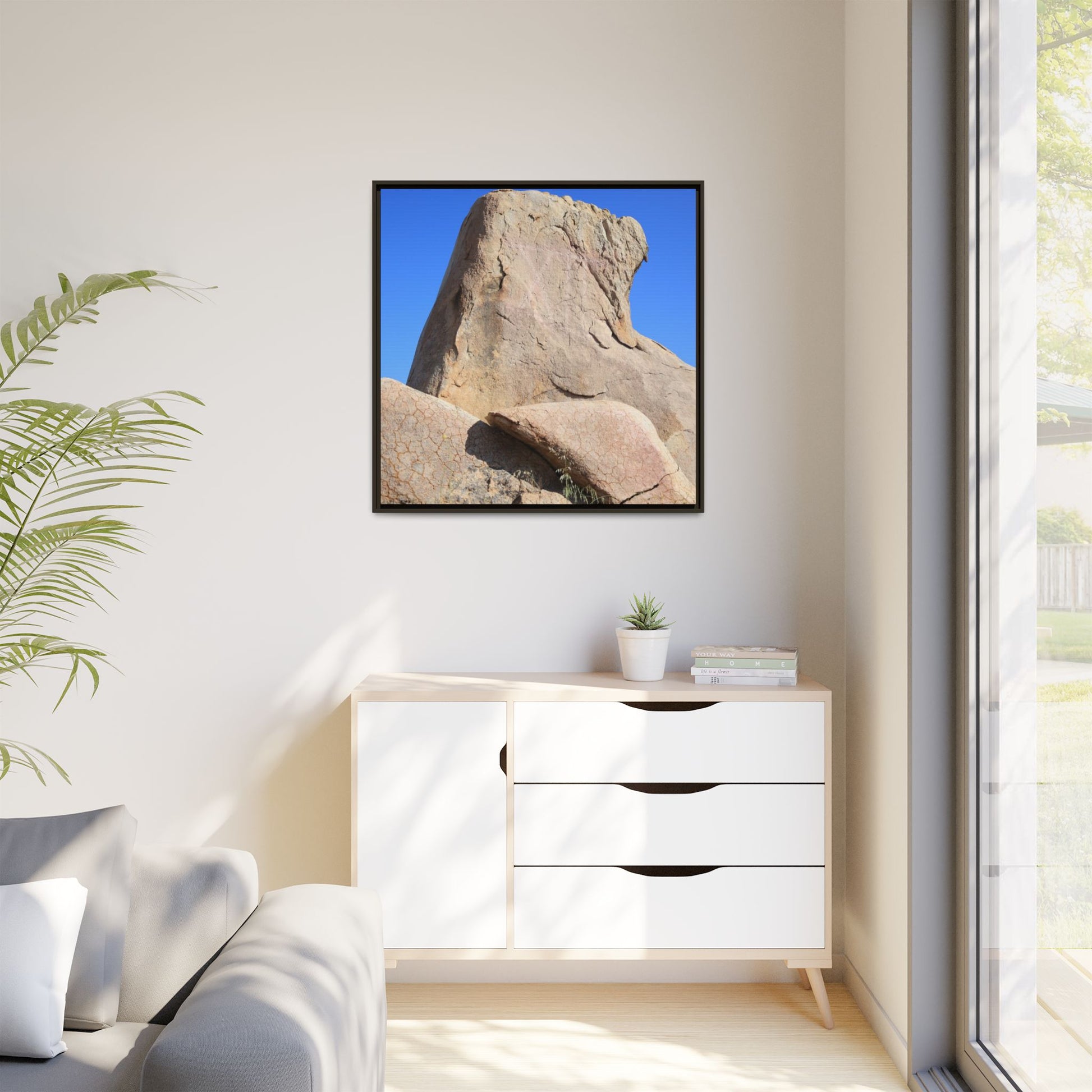 Rocky Sentinel - Unique Stretched Canvas Wall Art - Art By Earth