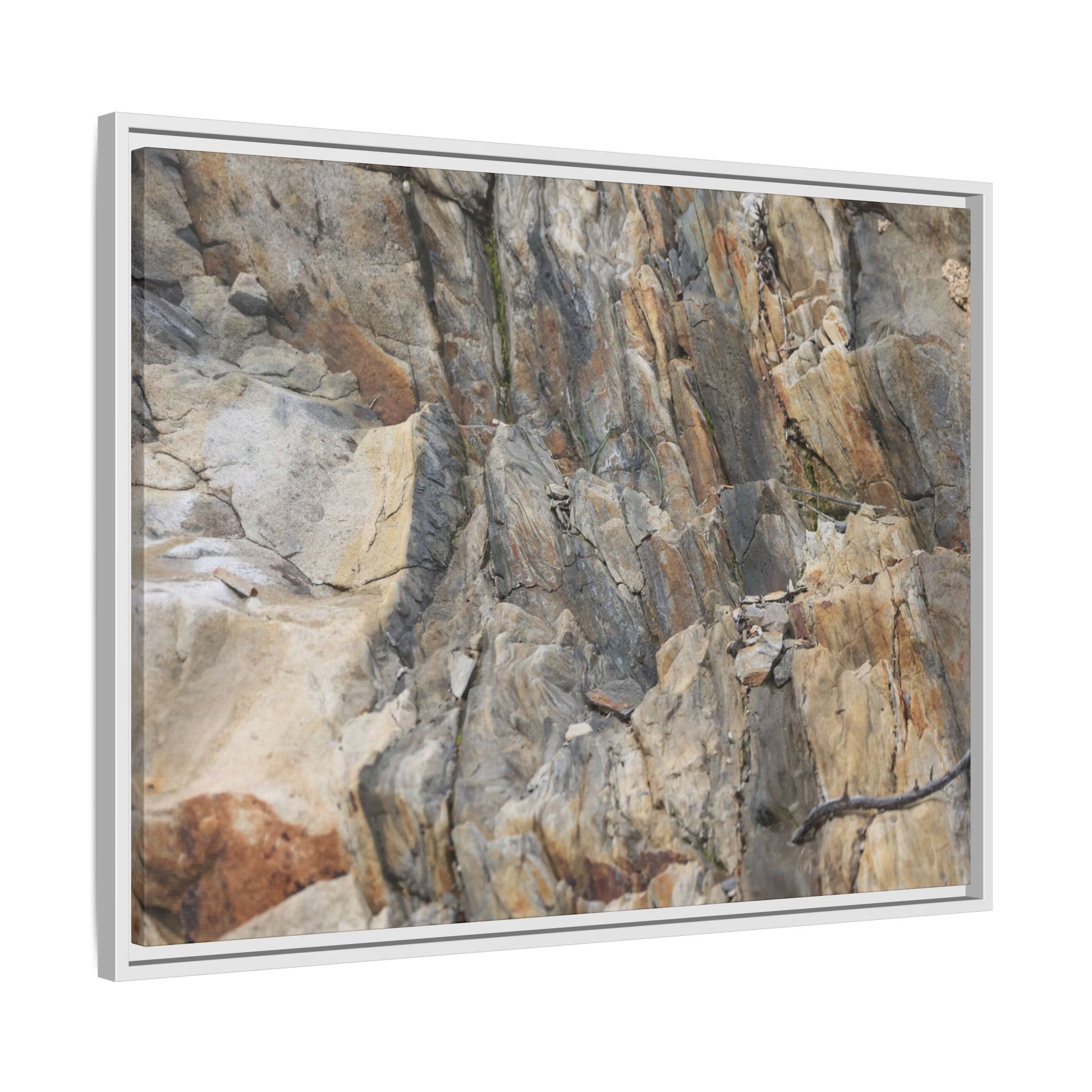 Stone's Silent Symphony - Unique Stretched Canvas Wall Art - Art By Earth