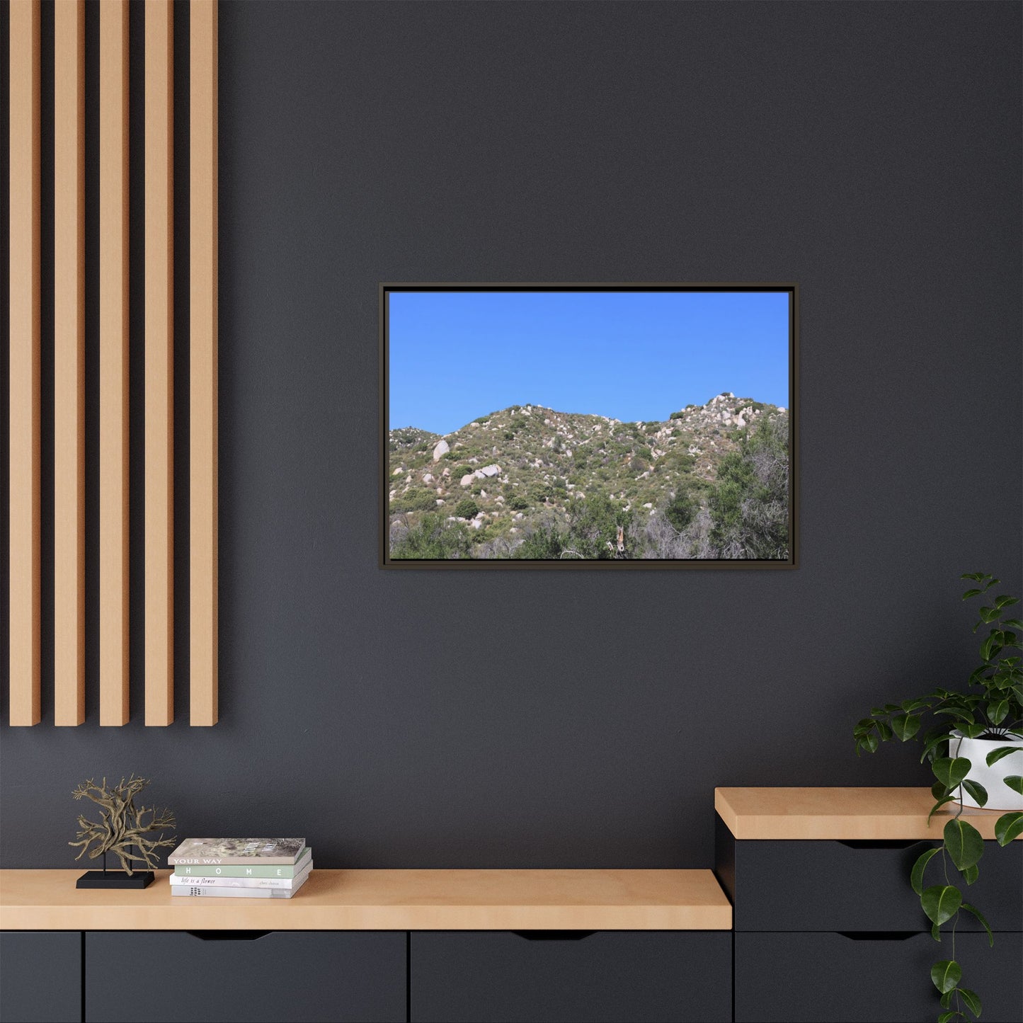 Sparse Vegetation - Unique Stretched Canvas Wall Art