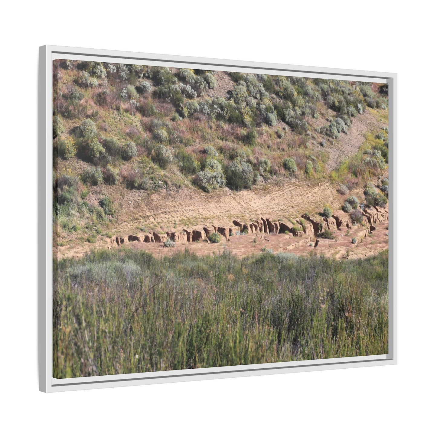 Ancient Dwellings in the Valley - Unique Stretched Canvas Wall Art - Art By Earth