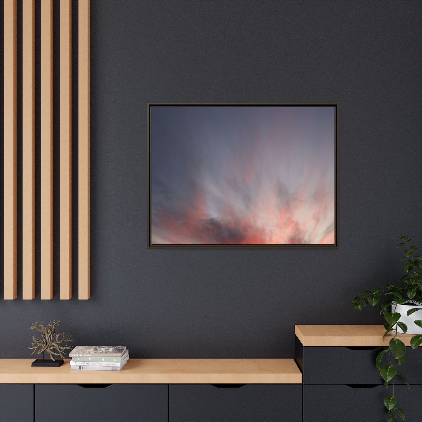 Celestial Blaze - Unique Stretched Canvas Wall Art - Art By Earth