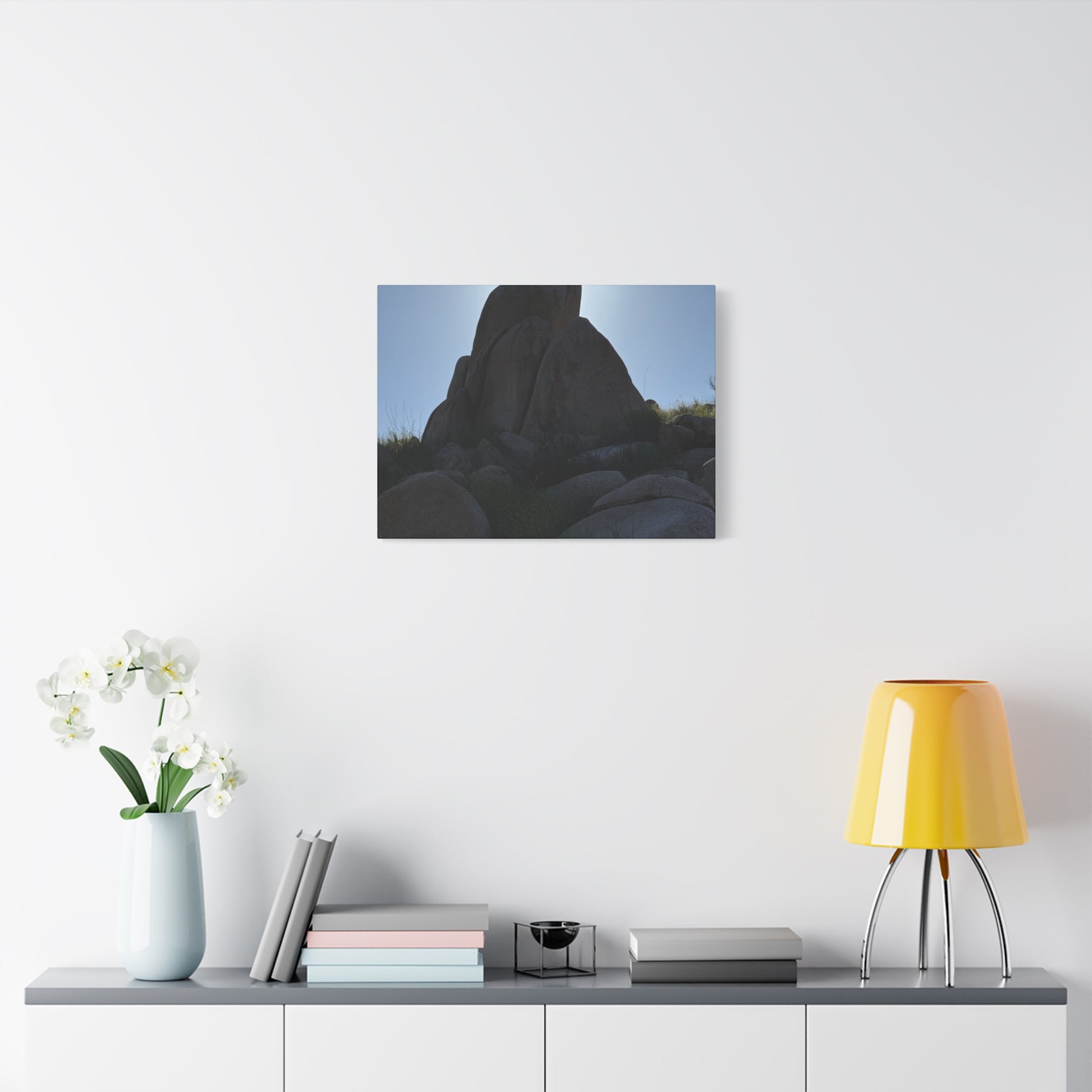 Rocks of Solitude - Unique Frameless Canvas Wall Art - Art By Earth