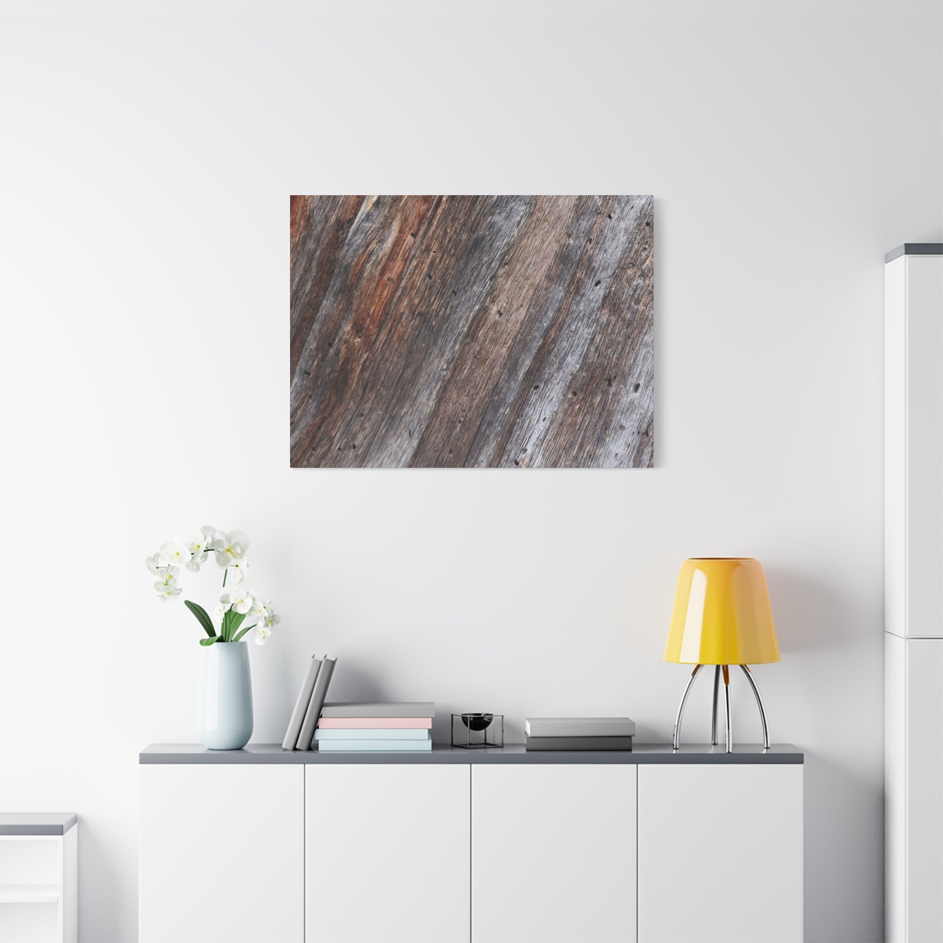 Aged Timber Surface - Unique Frameless Canvas Wall Art - Art By Earth