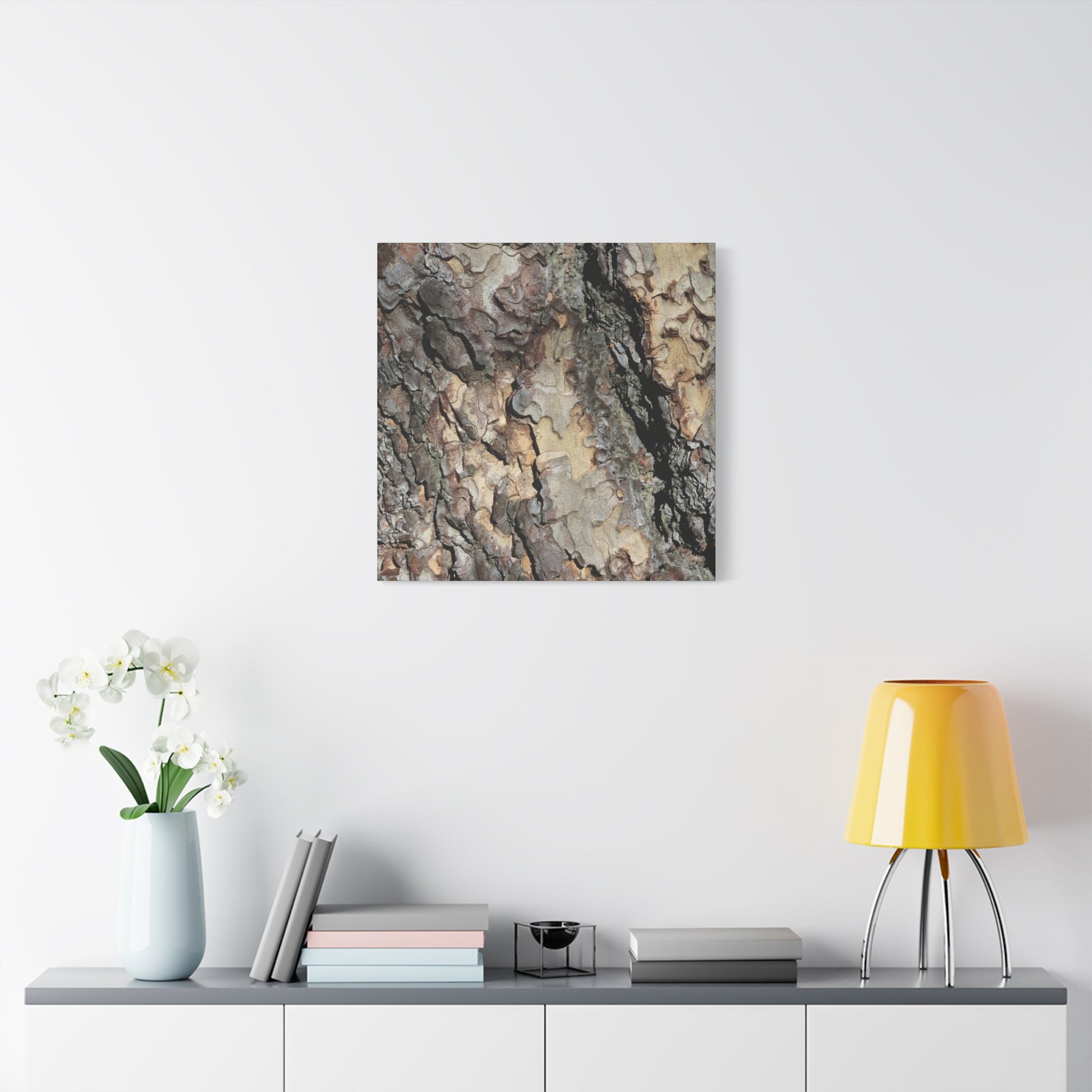 Tree Bark Symphony - Unique Frameless Canvas Wall Art - Art By Earth