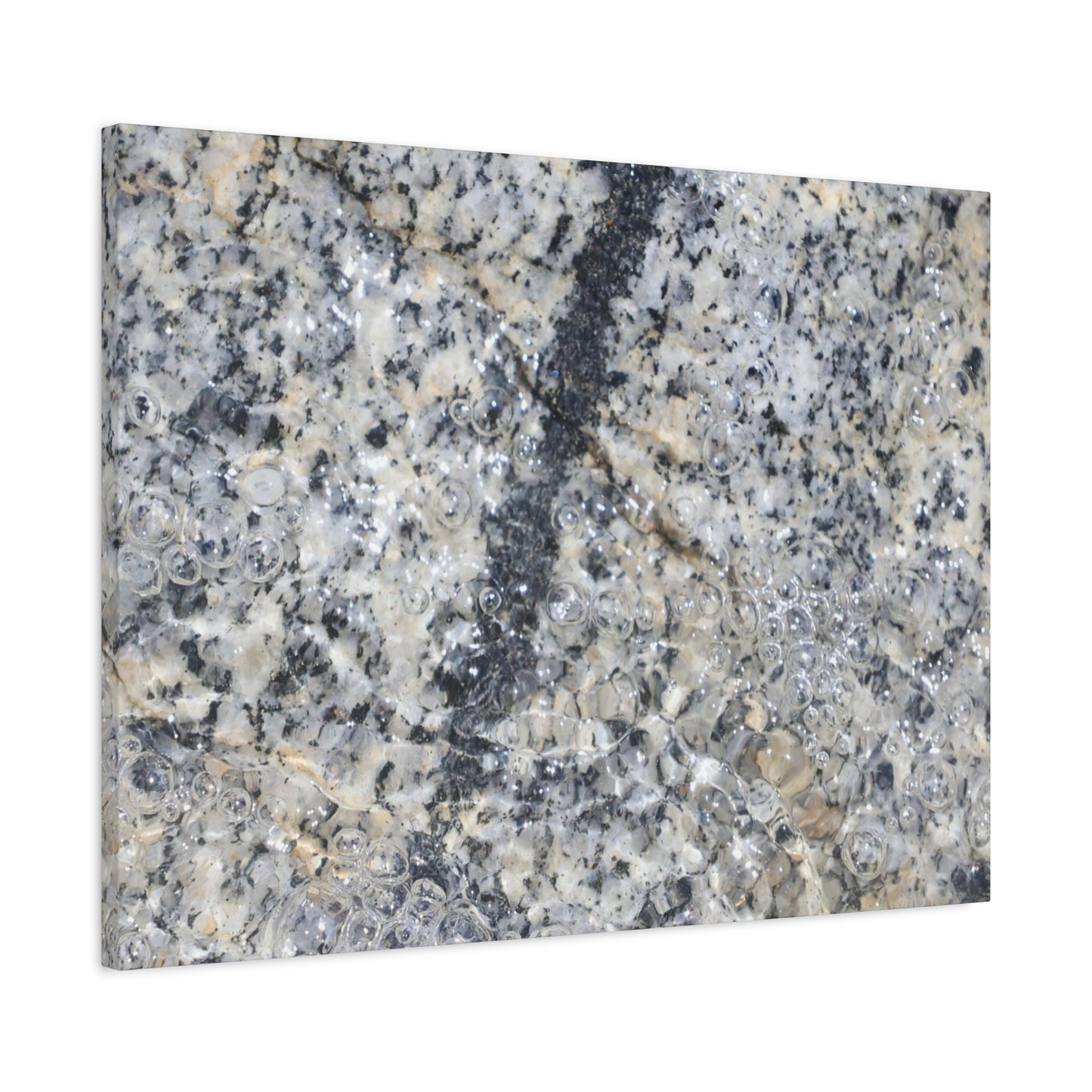 Crystalline Bubbles - Unique Frameless Canvas Wall Art - Art By Earth