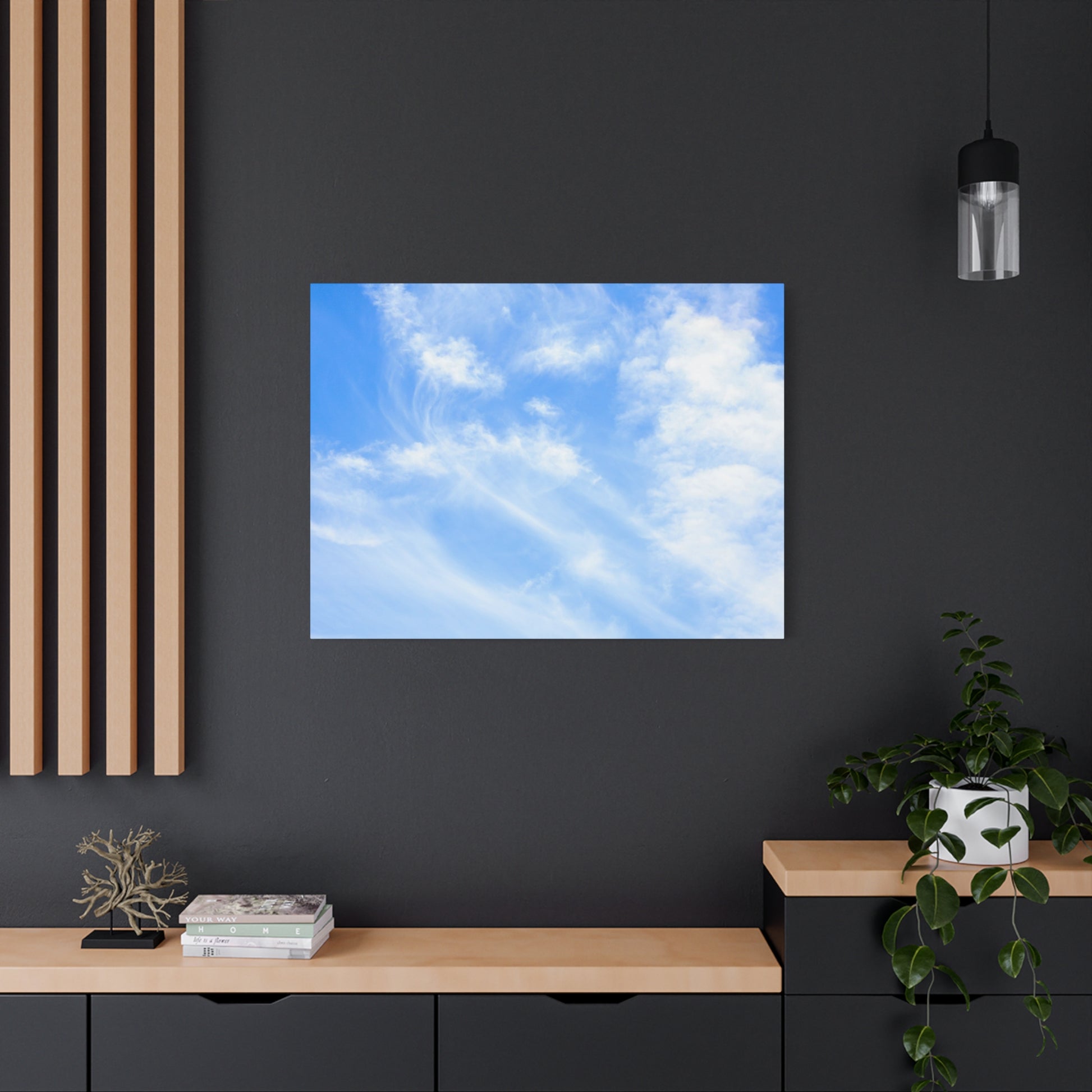 Whispers of Cerulean - Unique Frameless Canvas Wall Art - Art By Earth