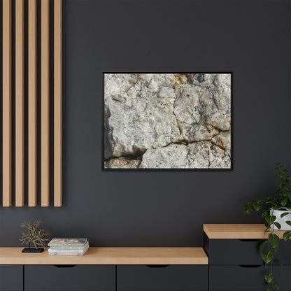 Weathered Limestone Formation - Unique Stretched Canvas Wall Art - Art By Earth