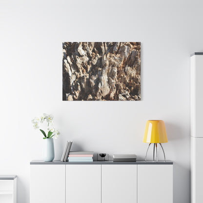Decaying Bark Symphony - Unique Frameless Canvas Wall Art