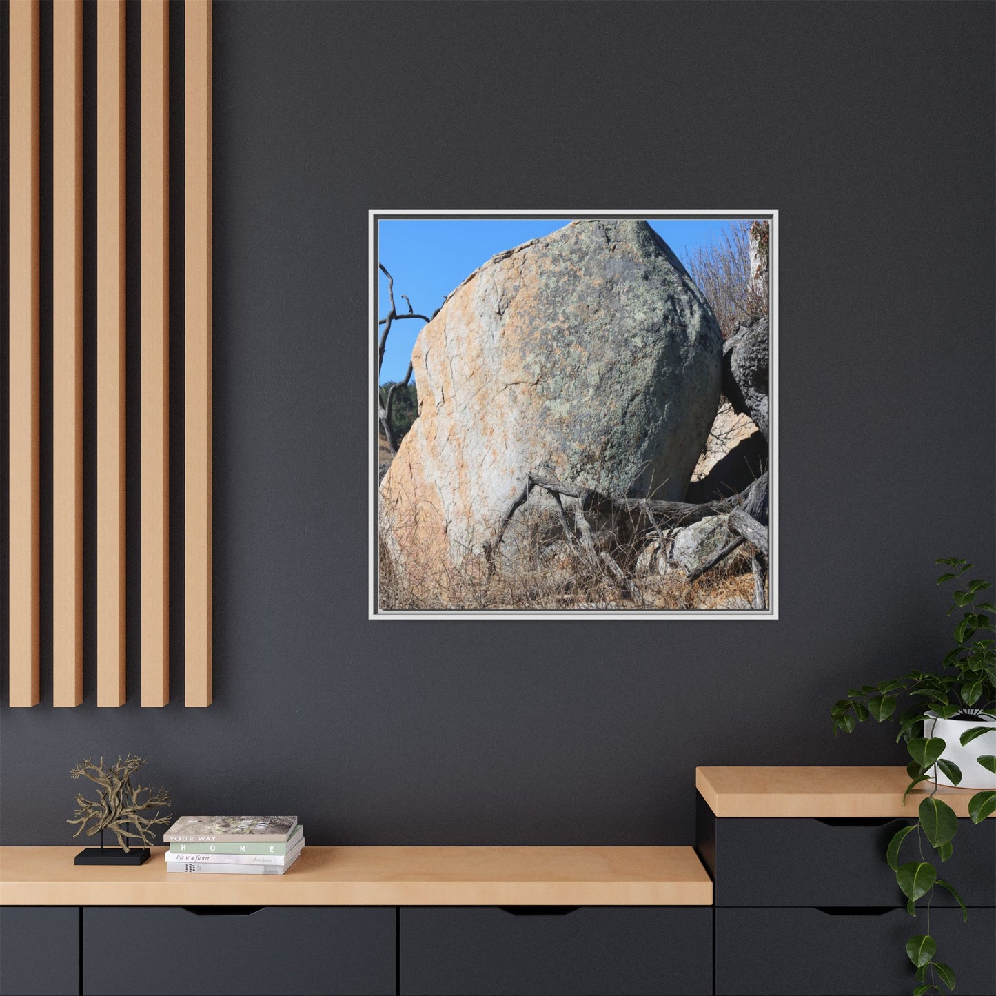 Stony Sentinel - Unique Stretched Canvas Wall Art - Art By Earth