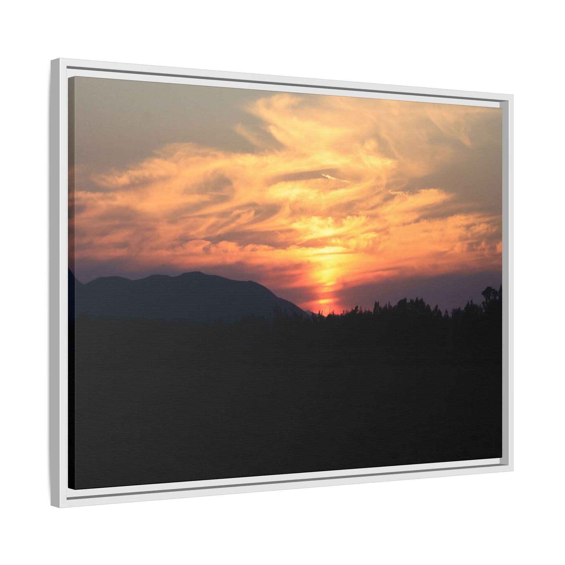 Gilded Horizon - Unique Stretched Canvas Wall Art - Art By Earth
