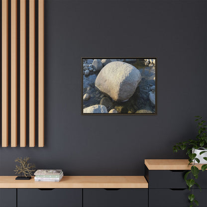 Rocky Riverbed - Unique Stretched Canvas Wall Art - Art By Earth