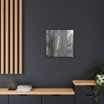 Weathered Wood Surface - Unique Stretched Canvas Wall Art