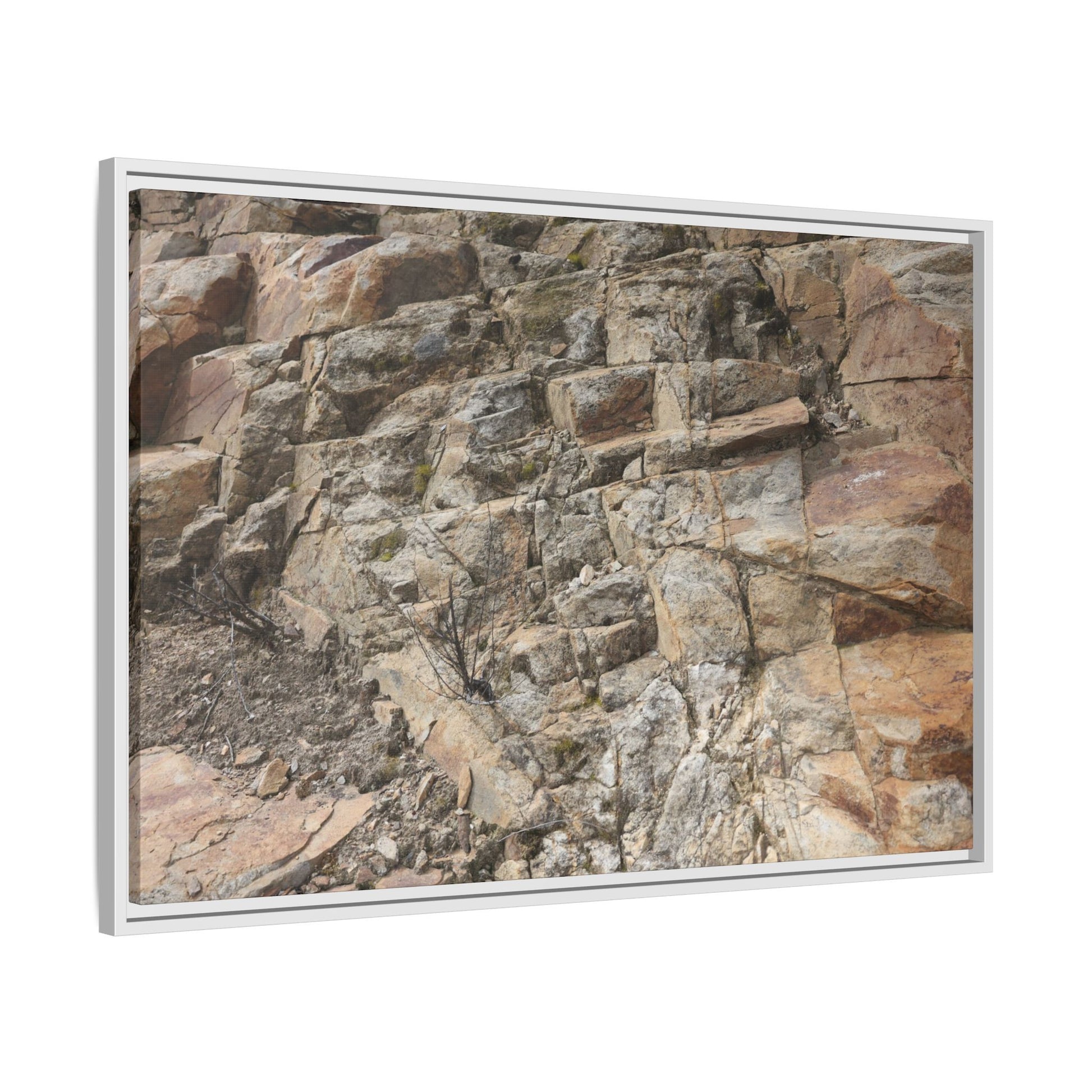 Stone's Silent Story - Unique Stretched Canvas Wall Art - Art By Earth