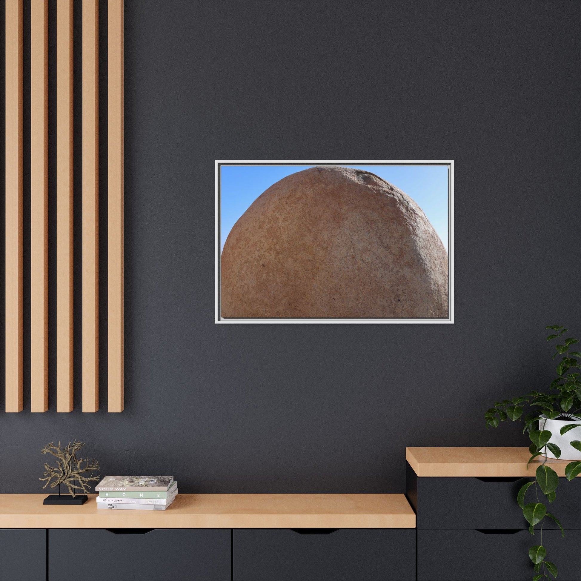 Stone Sphere - Unique Stretched Canvas Wall Art - Art By Earth