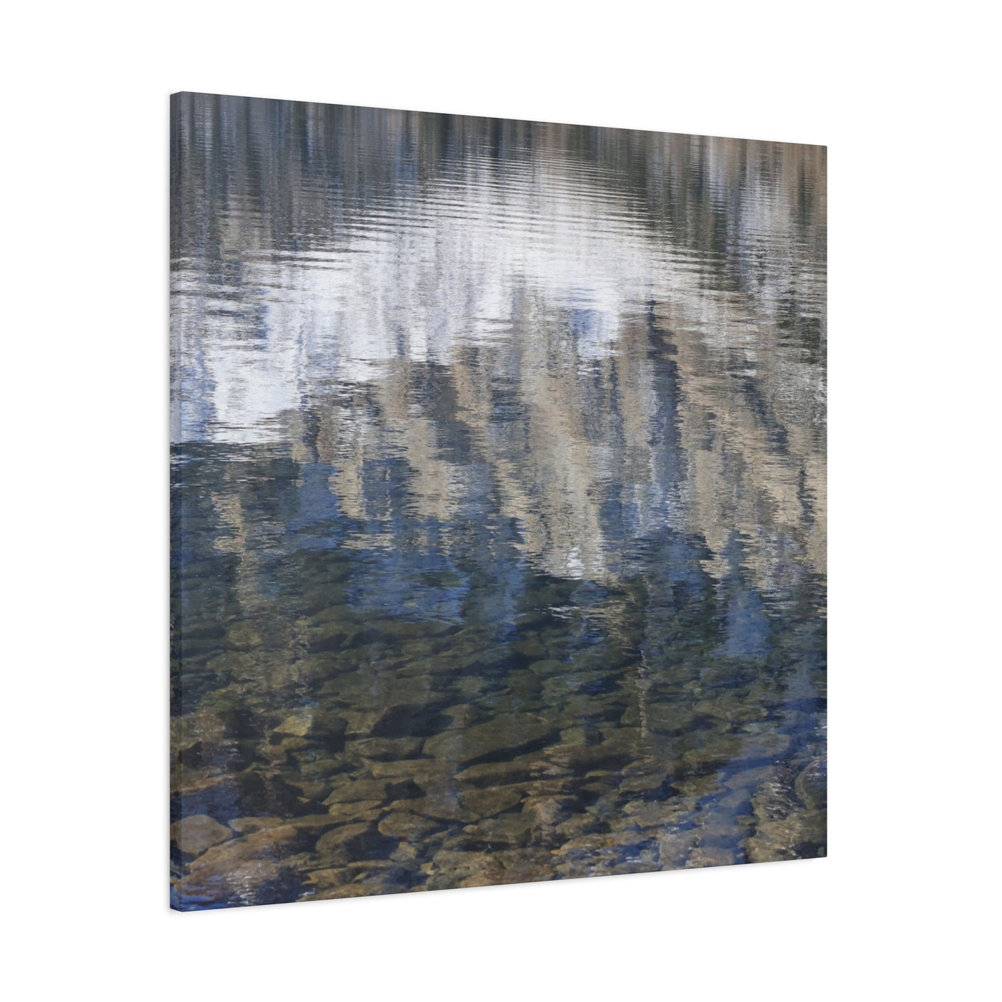 Ripples of Reflection - Unique Frameless Canvas Wall Art