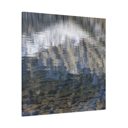 Ripples of Reflection - Unique Frameless Canvas Wall Art